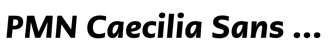 PMN Caecilia Sans Text Black Italic